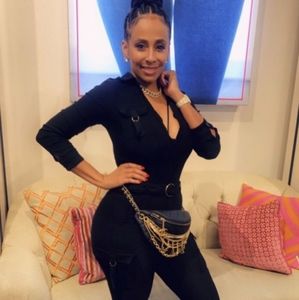 BLACK STRETCH JUMPSUIT